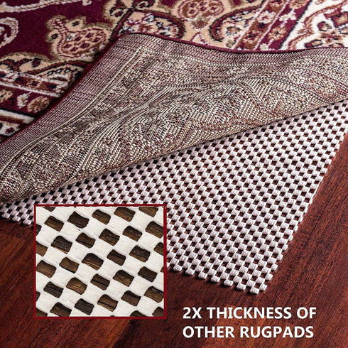 Epica 3x5 Rug Pad | Anti Slip Rug Mat Goes Under Rug, Gripper Pad | Bath Rug Pad, Indoor Outdoor Rug Mat | Rug Padding Keeps Rugs in Place, Protects Floors | Cut to Size for Customized Fit by Epica