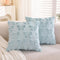 TAOSON Pack of 2,Valentines Day Decoration Blue Cute Bow Soft Plush Faux Fur