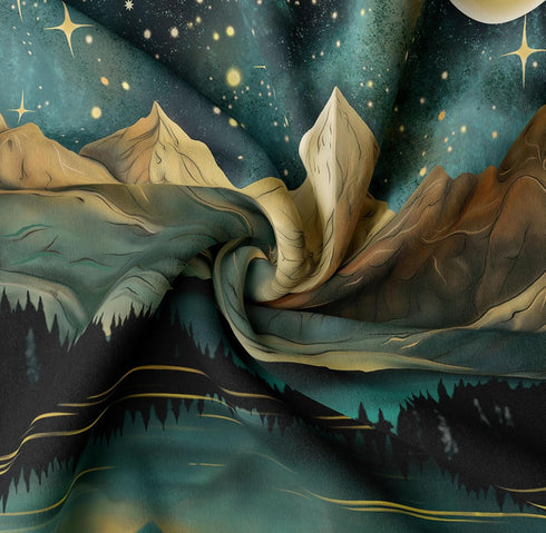 Tapzen Mountain Tapestry, Nature Landscape Rocky Mountain Wall Hanging for Bedroom Aesthetic, 40 x 30 Inches