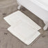 Laura Ashley Ruffle Cotton Bath Rug Set, 2-Piece, Ivory