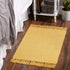 DII Woven Rugs Collection, Ribbed Reversible Cotton 2x3', Honey Gold & Off-White for Home Decor