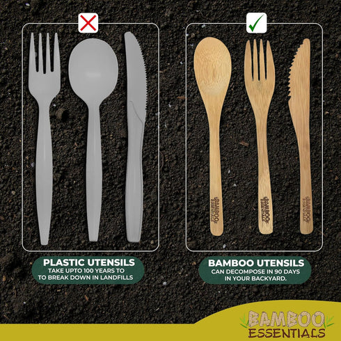 Travel Utensils Set with Case, Fork, Knife, Spoon, Chopsticks, Straw, Cleaning Brush, Pouch, Carabiner, 2 Sets