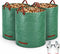 Gardzen 3-Pack 72 Gallon Yard Waste Bags, Reusable Heavy Duty Collapsible Garden