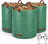 Gardzen 3-Pack 72 Gallon Yard Waste Bags, Reusable Heavy Duty Collapsible Garden