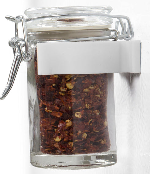 Good Cooking Set of 4 Universal Magnetic Spice Rack Gripper Clips - Easily Organize Dispensers, No Screws Needed