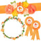 Little Cutie Citrus Maternity Sash, Orange Clementine Flower Crown, Mom to Be & Daddy to Be Corsage, Autumn Baby Shower