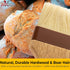 Durable Hardwood 1, 2, 3in Boar Bristle Pastry Brush Set for Basting Meat, Spreading Butter, BBQ Sauce or Marinades