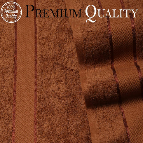 Set-100% Cotton-2 2 2 6 Bath Towels Bath Towel, Hand Towels & Washcloths- Large, Quick Dry, Absorbent, Plush