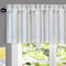 DriftAway Farmhouse Vertical Striped Linen Blend Valances, 18 Inch Blackout Kitchen Curtain Valance, 1 Panel for Living