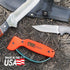 AccuSharp Knife Sharpener, Ergonomic Handle, Compact & Easy to Use, Blaze Orange
