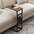 TB01BB082 TUTOTAK C Shaped End Table, Side Table for Couch, Sofa Table with Storage Bag, TV Tray for Living Room