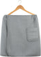 POLYTE Microfiber Waffle Bath Towel Body Wrap for Men, One Size - Quick Dry (Gray)