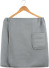 POLYTE Microfiber Waffle Bath Towel Body Wrap for Men, One Size - Quick Dry (Gray)