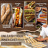 Baguette Bread Pan, Premium Nonstick Perforated Baking Tray for 4 Loaves of French Bread, Crisp Golden-Brown Crust