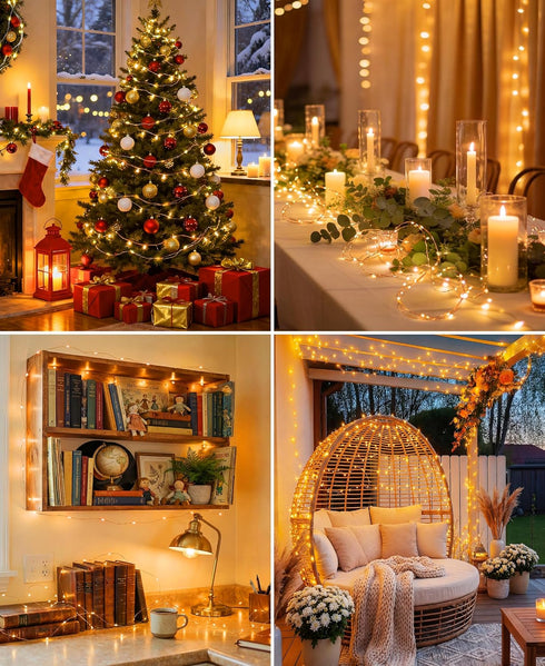 164 500 8 Dimming Plug-in Fairy Lights, Ft LED String Light with Remote, Modes, Timer and Twinkle Lights for Indoor