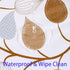 Heavy Duty Vinyl Tablecloth with Flannel Backing, Waterproof Oil-Proof Plastic Table Cover for Indoor/Outdoor (Leaves,