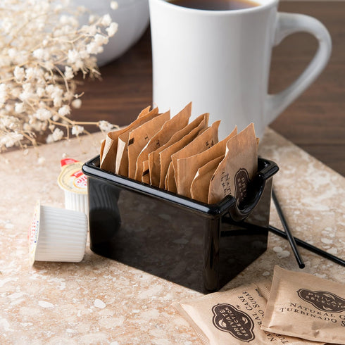 Carlisle FoodService Products Sugar Caddy, Plastic, 20 Packets, Black, Small