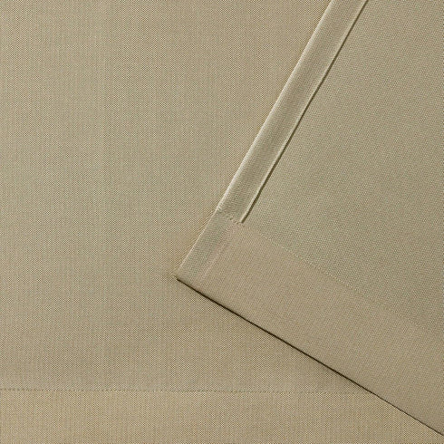 Exclusive Home Biscayne Two Tone Textured Grommet Top Curtain Panel, 54"x120", Sand, Set of 2 for Indoor/Outdoor