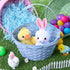 3 Decorations,10.25"X11"(Blue, JOYIN Pcs Easter Bamboo Baskets, Round Woven Goodie Basket with Handle, Empty Candy Toys