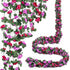 Miracliy 5Pcs 41FT Purple Flower Garland, Artificial Rose Arch Vines for Wedding Backdrop Decoration