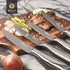 Serrated Steak Knife Set of 4, BILL.F Stainless Steel Steak Knives