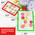 HOTPOP Reusable Macaron Cookie Sheet, Non-Stick Baking Mats, Set of 4 (2 Half Sheets, 2 Quarter Sheets)