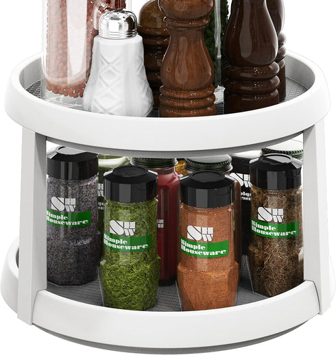 Simple Houseware 2 Tier Turntable Lazy Susan Spice Organizer