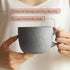 Brew To A Tea Set, 14 oz (415 ml), 6 Pack, Set, BTaT- Porcelain Coffee Mugs Ceramic Coffee Mugs, Matte Black Outside
