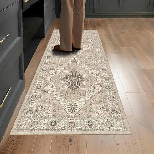 2x5 Washable Entryway Runner Rug: Ultra Soft Stain Resistant Hallway Doormat Carpet