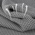 MICROFI 4 430 ber Waffle Hand Towels, Pieces, Soft, Absorbent, Fast Drying, Lint Free GSM (Gray)