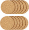 12 Pcs Cork Coaster for Drink, Absorbent Heat Resistant Reusable Tea or Coffee Coaster, Blank Coasters for Crafts, Warm