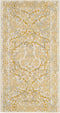 SAFAVIEH Evoke Collection Accent Rug - 2'2" x 4', Ivory & Gold, Shabby Chic Design, Easy Care