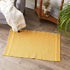 DII Variegated Recycled Yarn Modern Edge Stripe, 2x3', Honey Gold