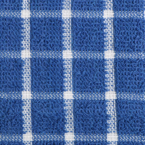 DII Basic Terry Collection Windowpane Dishcloth Set, 12x12, Blueberry, 6 Piece