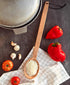Heavy Duty Large Wooden Spoon, 18-inch Long Handle Cooking Tool for Stirring, Mixing, Nonstick