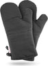 AVACRAFT Oven Mitts Pair, Flexible 100% Cotton with Heat Resistant Silicone, Thick Terry Cloth Interior, 500°F (Grey)