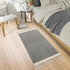 2x4.3 Lahome Belle Boho Kitchen Runner, Bathroom Runner Rug Lightweight Entryway Rug Woven Cotton Throw Mat