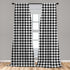 Ambesonne Modern Curtains, Bizarre Shapes Houndstooth Graphics, 2 Panel Set for Living Room Bedroom