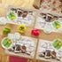 Set 4, 12x18 Inch Christian Coffee Placemats of Bless The Food Before Us Place Mats, Religious Table Mats for Kitchen