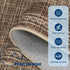 2x3 GarveeHome Door Mat Indoor Rugs for Entryway Scalloped Small Rug Washable Non-Slip Solid Coffee Modern Minimalism