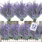 TURNMEON 12 Bundles Artificial Lavender Flowers, UV Resistant Faux Plastic Shrubs for Wedding Bouquet and Home Decor