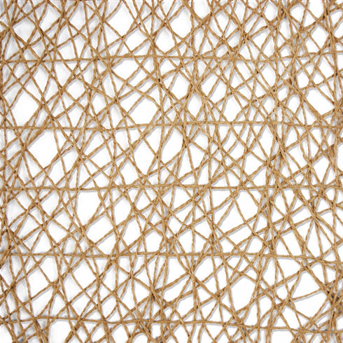 DII Woven Paper Tabletop Collection, Square Placemat Set, 16x16, Taupe, 6 Piece