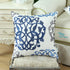 CaliTime Throw Pillow Cases, Pack of 2, Cotton Vintage Compass Geometric Floral Embroidered Cushion Covers, 20 x 20