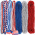 Moon Boat 120PCS 4th of July Accessories Necklaces: Blue White and Red