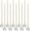 10pcs Crystal Garland Strands Hanging Glass Chandelier Beads Chains Glass 20mm Balls
