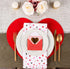 DII Valentine's Day Table Top Collection, Sweet Talk Placemat/Table Runner, 14x58, 4 Piece