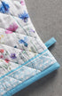 Maison d' Hermine 100% Cotton Oven Gloves - 7" x 13", Heat Resistant, BBQ Cooking Gloves, Flower in The Field