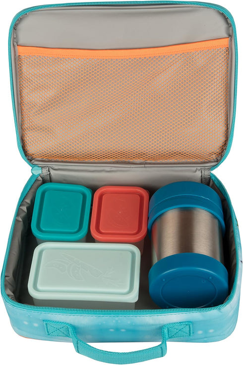 OCTONAUTS Insulated Lunch Sleeve, Reusable School Lunch Box for Kids, Heavy Duty Tote Bag, Blue Underwater Pod
