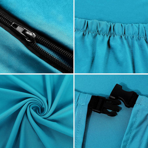 SARAFLORA Gaming Chair Covers, Stretch Washable Slipcovers for Armchair, Swivel Chair, Gaming Chair (Teal, X-Large)