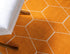 Unique Loom Trellis Frieze Collection Area Rug - Geometric Design (2' x 3' 1", Orange/Ivory)